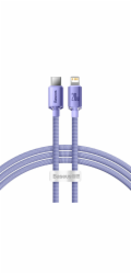 Baseus CAJY000205 Crystal Shine Series Datový Kabel USB-C - Lightning 20W 1,2m Purple