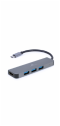 Gembird USB-C 2v1 multiport hub + HDMI