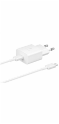 Samsung cestovní nabíječka EP-T1510XWE, PD, 15W, kabel USB-C, bílá