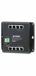 Planet WGS-4215-8T plochý L4 switch, 8x1Gb, 12-48VDC/24VAC, -40~75°C, IP30, fanless