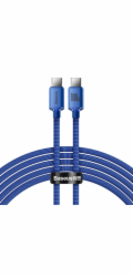 Baseus CAJY000703 Crystal Shine Series Datový Kabel USB-C - USB-C 100W 2m Blue