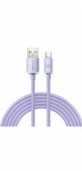 Baseus CAJY000505 Crystal Shine Series Datový Kabel USB - USB-C 100W 2m Purple