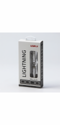 USB USB kabel USB kabel (2.0), USB C M - Apple Lightning C94 M, 2M, MFI Certification, 5V/3A, bílé, logo, krabice, nylonový cop, hliníkový kryt s