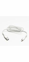 Kabel USB kabel USB kabel (2.0), USB A M - Apple Lightning C89 M, 1M, MFI Certifikát, 5V/2.4A, bílé, logo, krabice, nylonový cop, kryt hliníku