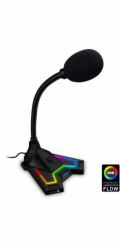 Connect IT CMI-3590-BK CONNECT IT NEO RGB ProMIC mikrofon, podsvícený, USB, ČERNÝ