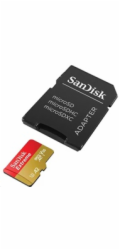 SanDisk micro SDXC karta 128GB Extreme (190 MB/s Class 10, UHS-I U3 V30) + adaptér