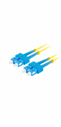 LANBERG optický patch cord SM SC/UPC-SC/UPC duplex 10m LSZH G657A1 průměr 3mm, barva žlutá