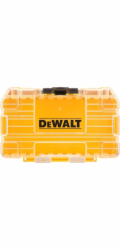 Dewalt Malý kufr TOUGHCASE (žlutý, prázdný, s držáky a třepačkou)