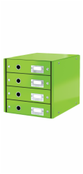 LEITZ Zásuvkový box  Click&Store, 4 zásuvky, zelená