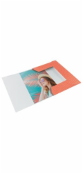 Esselte Colour Breeze A4 Deska s gumičkou kartonová korálová Esselte desky na dokumenty Colour Breeze, kartonové, korálová