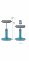 LEITZ Ergonomická balanční židle pro sezení/stání  ERGO Cosy Stool, klidná modrá