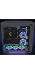 Thermaltake SWAFAN 12 RGB 120x120x25 (černá, balení po 3 kusech, vč. ovladače, 120 mm)