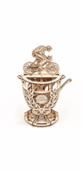 Hračka Ugears 3D dřevěné mechanické puzzle Samohybný cyklista