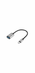 Kruger&Matz USB-C – USB adaptér stříbrný (KM1246)
