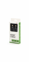 Video kabel HDMI M - HDMI M, HDMI 2.1 - Ultra High Speed, 2m, pozlacené konektory, hliníkový kryt, černý, Logo 8K@60Hz, 48Gb/s