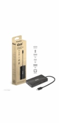 Club3D Dokovací stanice USB Gen2 Type-C na Dual DisplayPort 4k60Hz 7-in-1 Portable Dock
