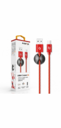 ALIGATOR PREMIUM Datový kabel 2A, USB-C červená