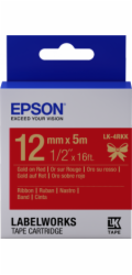 EPSON POKLADNÍ SYSTÉMY Epson zásobník se štítky – saténový pásek, LK-4HKK, zlatá/červená, 12 mm (5 m) C53S654033 Epson zásobník se štítky – saténový pásek, LK-4HKK, zlatá/červená, 12 mm (5 m)