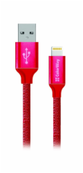 Colorway Datový Kabel USB/ Apple Lightning/ 2.1A/ 1m/ Červený
