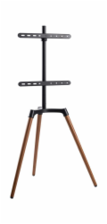 NEDIS podlahový TV stojan/ 50 - 65"/ 35 kg/ Skandinávské Provedení/ Otočné/ Protiskluzový popruh/ Snap-lock/ černý