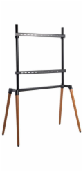 NEDIS podlahový TV stojan/ 60 - 75"/ 40 kg/ Skandinávské Provedení/ Protiskluzový popruh/ Snap-lock/ černý