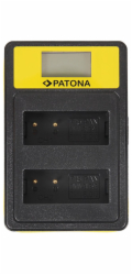 PATONA nabíječka Foto Dual Panasonic DMW-BLG10 s LCD,USB