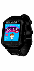 HELMER dětské hodinky LK 707 s GPS lokátorem/ dotykový display/ IP54/ micro SIM/ kompatibilní s Android a iOS/ černé