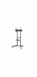 Digitus Prezentační vozík TV DA-90447 s policí (černý, pro obrazovky do 70" / 178 cm)