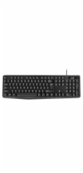Genius klávesnice + myš Genius KB-117, americká klávesnice, klasická, voděodolný drátový typ (USB), černá, ne