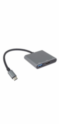 PremiumCord Adaptér USB-C na HDMI + USB3.0 + PD, rozlišení 4K a FULL HD 1080p