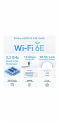 TP-Link Deco XE200(2-pack) WiFi6E Mesh (AXE11000,2,4GHz/5GHz/6GHz,1x10GbELAN/WAN,2xGbELAN/WAN)