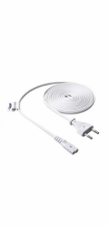 Akyga napájecí kabel 3m/250V/CEE 7/16 na IEC C7/2x0.5mmm2 - bílá