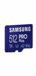 Samsung MicroSDXC 512GB MB-MD512SA/EU PRO Plus + SD adaptér