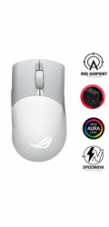 ASUS myš ROG KERIS WIRELESS AIMPOINT WHITE (P709), RGB, Bluetooth, bílá