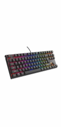 Genesis herní mechanická klávesnice THOR 303/TKL/RGB/Outemu Peach Silent/Drátová USB/US layout/Černá