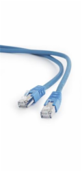 Gembird patch kabel S/FTP Cat. 6A LSZH, 1.5 m, modrý