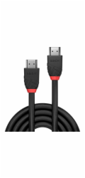 Lindy Black Line - Standard - HDMI kabel - HDMI samec na HDMI samec - 10 m - trojitá izolace - černá - kulatá, podporuje 4K 30 Hz (4096 x 2160)