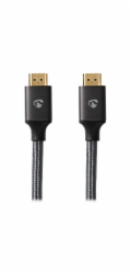 NEDIS PROFIGOLD Ultra High Speed HDMI 2.1 kabel/ 8K@60H/ zlacené konektory HDMI-HDMI/ bavlna/ antracit/ BOX/ 3m