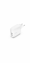 Belkin WCB010vfWH Belkin Duální 60W USB-C Power Delivery PPS nástěnná nabíječka, bílá