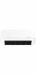 STRONG switch SW5000P/ 5x port Gigabit RJ45/ 10/100/1000 Mb/s/ 10 Gb/s/ 802.3i/u/ab/ plastové šasi/ bílý