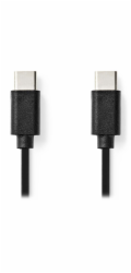 NEDIS kabel USB 2.0/ zástrčka USB-C - zástrčka USB-C/ černý/ bulk/ 1m