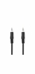 NEDIS stereo audio kabel s jackem/ zástrčka 3,5 mm - zástrčka 3,5 mm/ černý/ bulk/ 10m