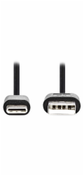 NEDIS kabel USB 2.0/ zástrčka USB-C - zástrčka USB-A/ černý/ bulk/ 3m