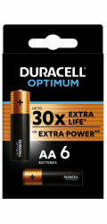 Duracell Optimum alkalická baterie 6 ks (AA)