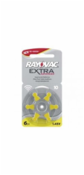 Baterie do naslouchadel RAYOVAC H10MF, blistr 6Ks