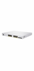 Cisco switch CBS250-24P-4G (24xGbE,4xSFP,24xPoE+,195W,fanless) - REFRESH