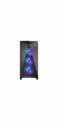 MSI skříň MPG GUNGNIR 300R AIRFLOW/ bez zdroje/ levé temperované sklo/ 4x 120 mm A-RGB fan/ 1x USB-C/ 2x USB3.2/ černá