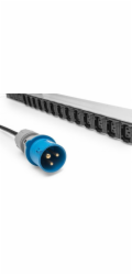 DIGITUS IT BASIC PDU, Vertikální, 16A, 24 x C13, 3 x C19 1fázový, 3m kabel, IEC309 16A vidlice