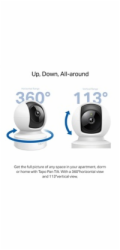 TP-Link Tapo C212 domácí-indoor kamera, (3MP, PTZ, 2K 1296p, WiFi, IR 9m, micro SD card)