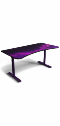 AROZZI herní stůl ARENA Gaming Desk Deep Purple Galaxy